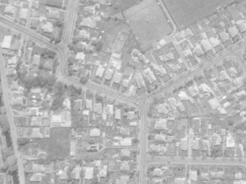 24A Saint Martins Road from the air, 1975-1979