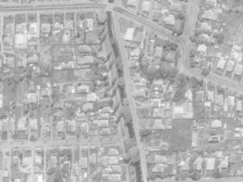 239 Eastern Terrace from the air, 1975-1979