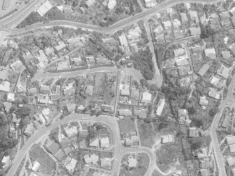 55 Te Awakura Terrace from the air, 1975-1979