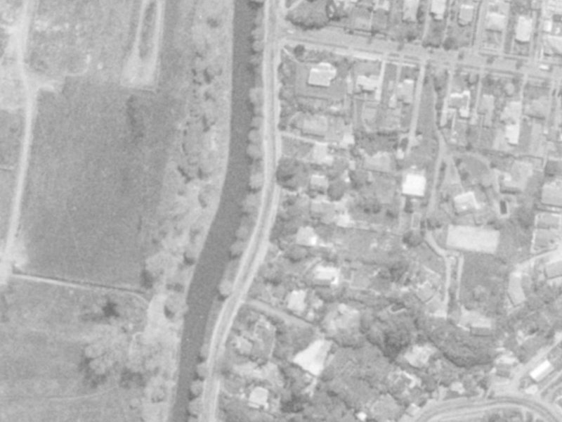 53 Aynsley Terrace from the air, 1975-1979