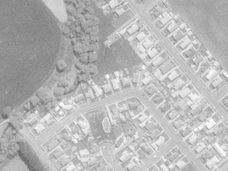 19 Cardinal Drive from the air, 1975-1979
