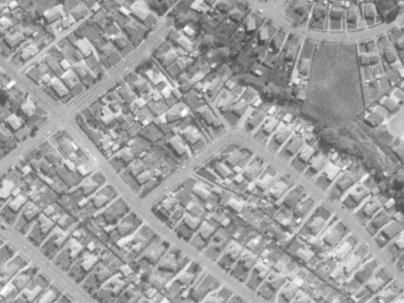86 Greenpark Street from the air, 1975-1979