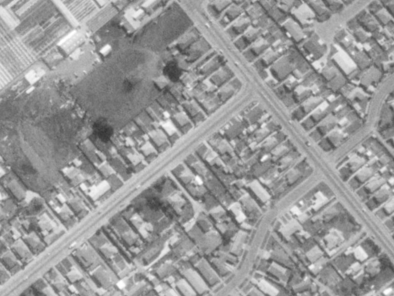 Strauss Place from the air, 1975-1979
