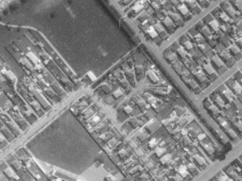 1 Bard Street from the air, 1975-1979