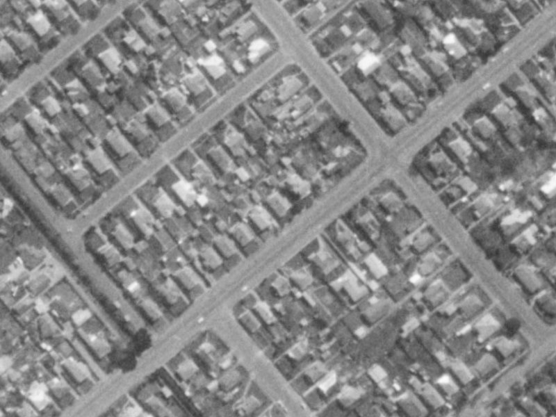 97 Somerfield Street from the air, 1975-1979