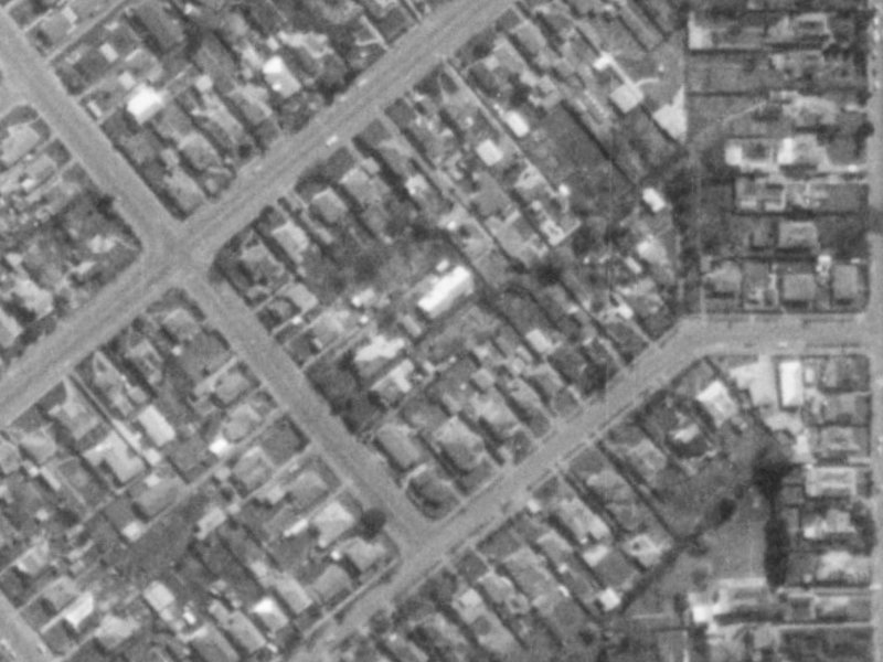 117 Colombo Street from the air, 1975-1979