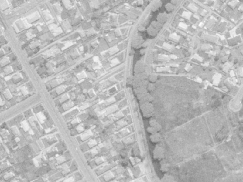 276 Riverlaw Terrace from the air, 1975-1979
