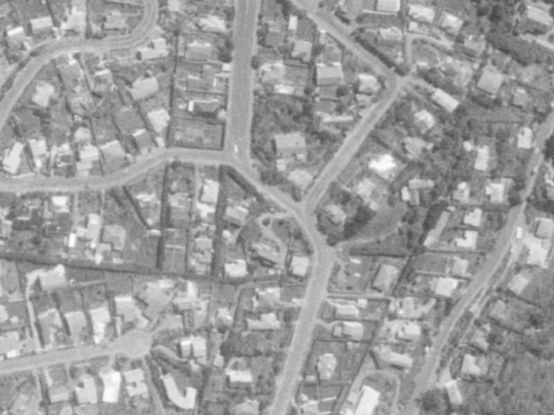 46 Marama Crescent from the air, 1975-1979