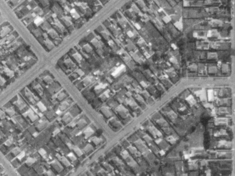 Colombo Street from the air, 1975-1979