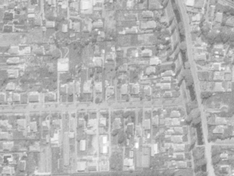 119A Fisher Avenue from the air, 1975-1979