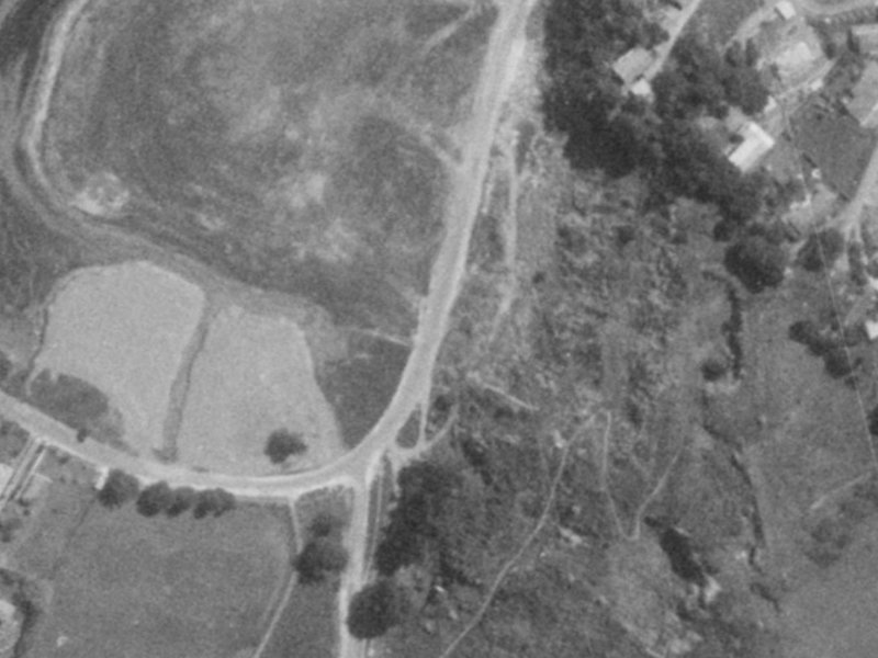 118–132 McCormacks Bay Road from the air, 1975-1979