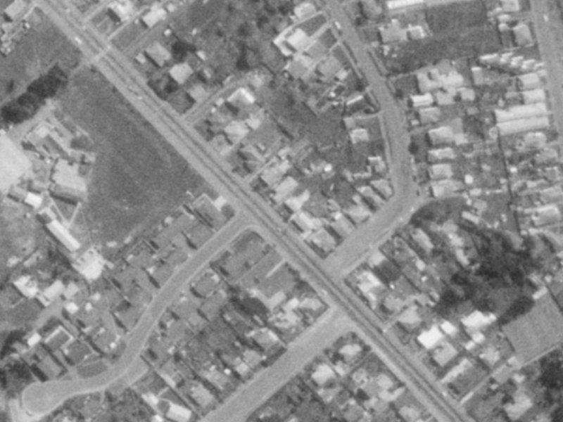 63E Main Road from the air, 1975-1979