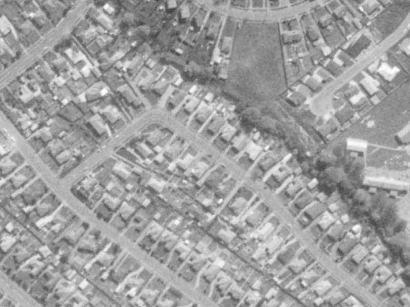 59 Greenpark Street from the air, 1975-1979