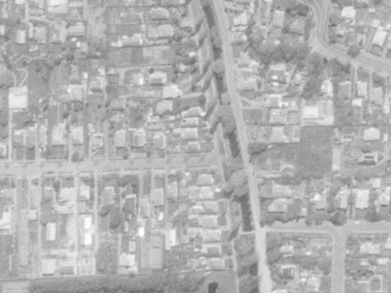147 Fisher Avenue from the air, 1975-1979