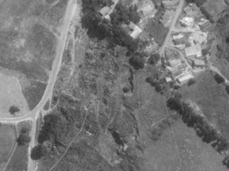 21 Glenstrae Road from the air, 1975-1979