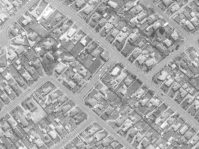 Lewis Street from the air, 1975-1979