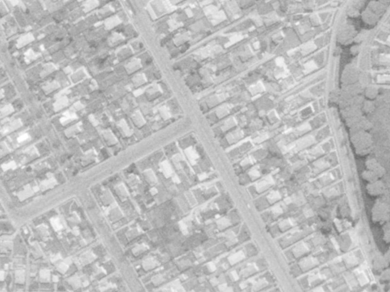 71 Wilsons Rd S from the air, 1975-1979