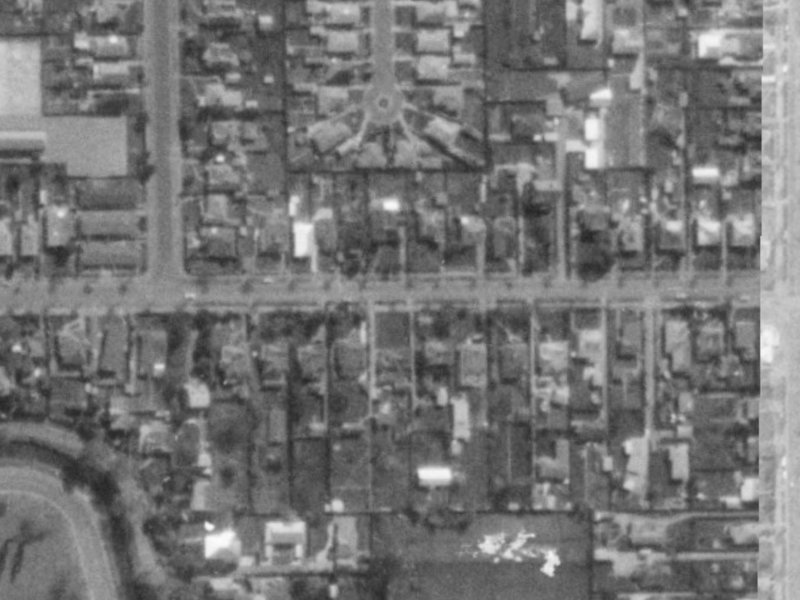 76 Fisher Avenue from the air, 1975-1979