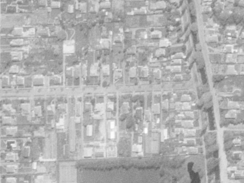 106 Fisher Avenue from the air, 1975-1979