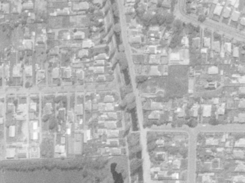228 Eastern Terrace from the air, 1975-1979