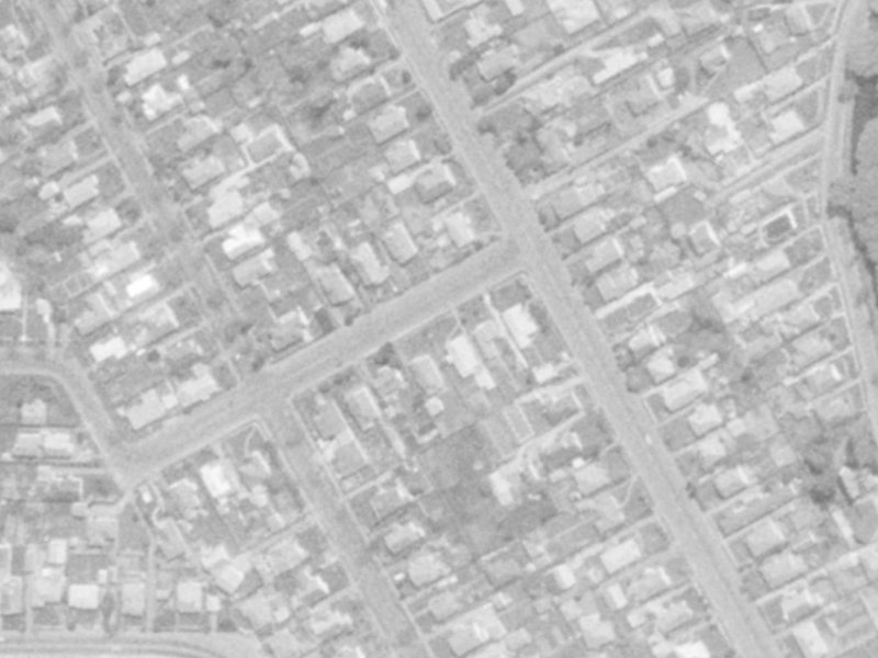 48 Koromiko Street from the air, 1975-1979