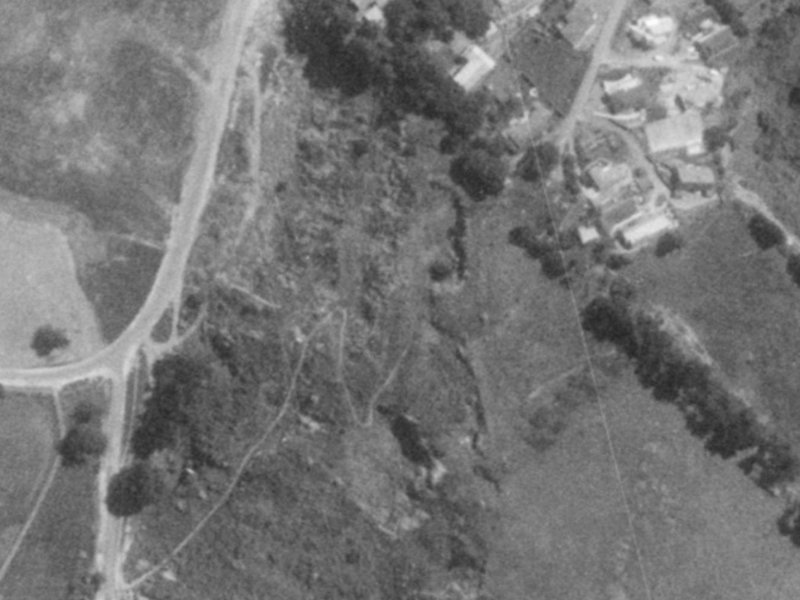 32 Glenstrae Road from the air, 1975-1979