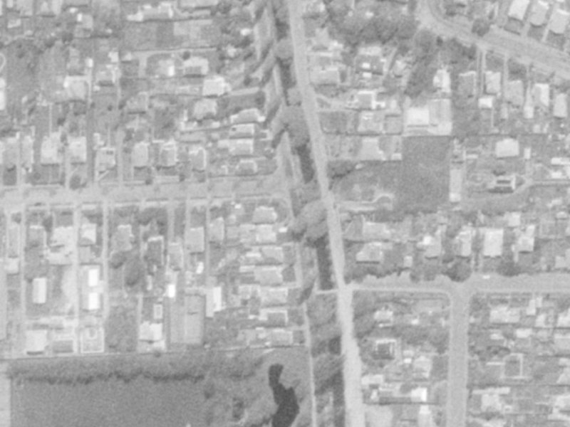 227 Eastern Terrace from the air, 1975-1979