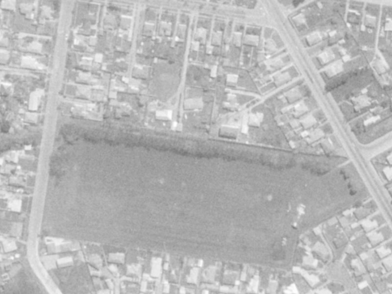 66A Grange Street from the air, 1975-1979