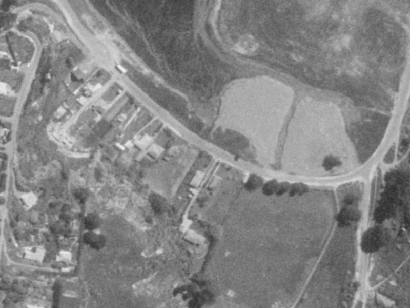 100 McCormacks Bay Road from the air, 1975-1979