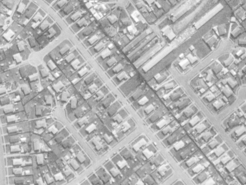 41 Redgrave Street from the air, 1975-1979