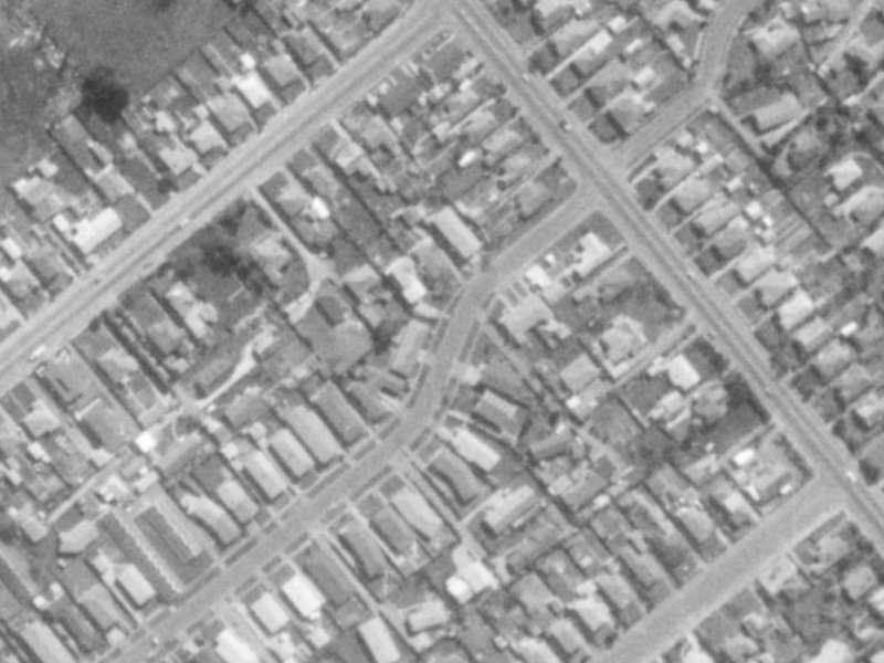 91 Roberta Drive from the air, 1975-1979