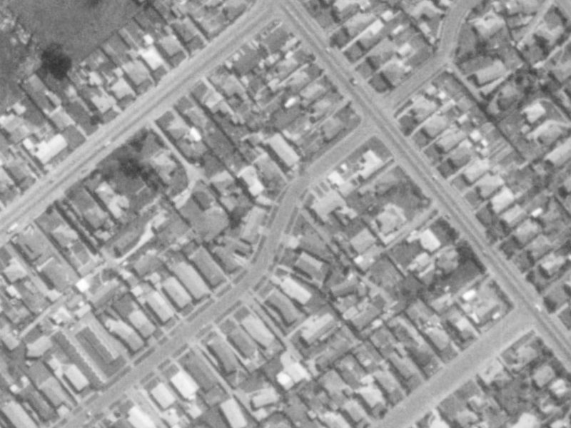 112 Roberta Drive from the air, 1975-1979