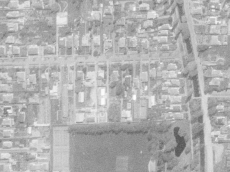 48A Norwood Street from the air, 1975-1979