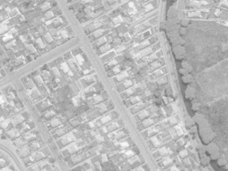 62 Wilsons Rd S from the air, 1975-1979