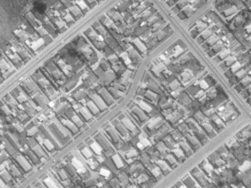 89 Roberta Drive from the air, 1975-1979
