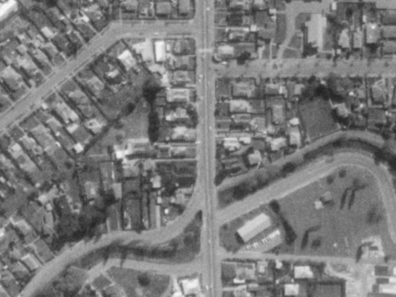 81 Colombo Street from the air, 1975-1979
