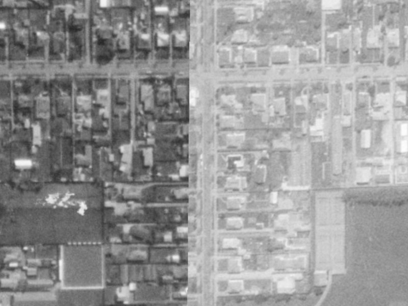 49 Norwood Street from the air, 1975-1979