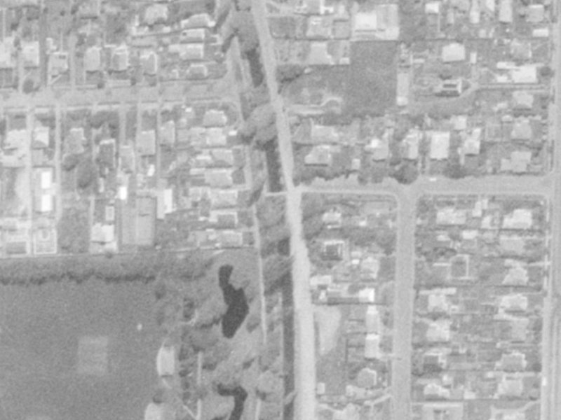215 Eastern Terrace from the air, 1975-1979