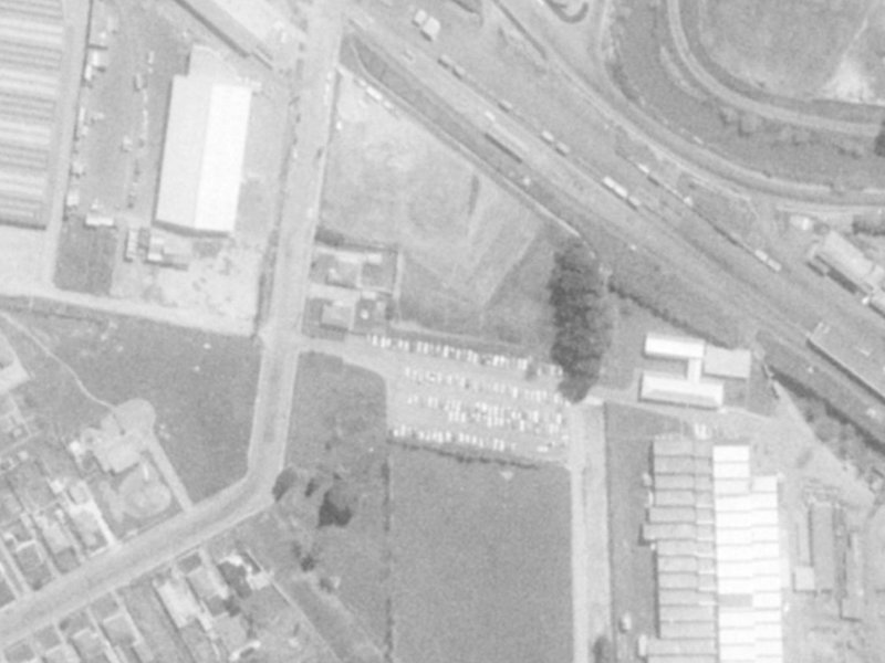3 Foundry Drive from the air, 1975-1979