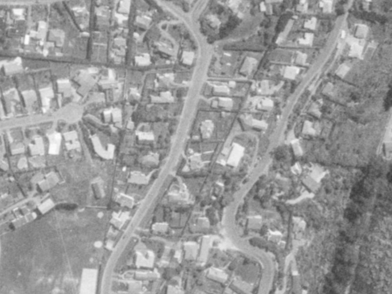 55 Major Hornbrook Road from the air, 1975-1979