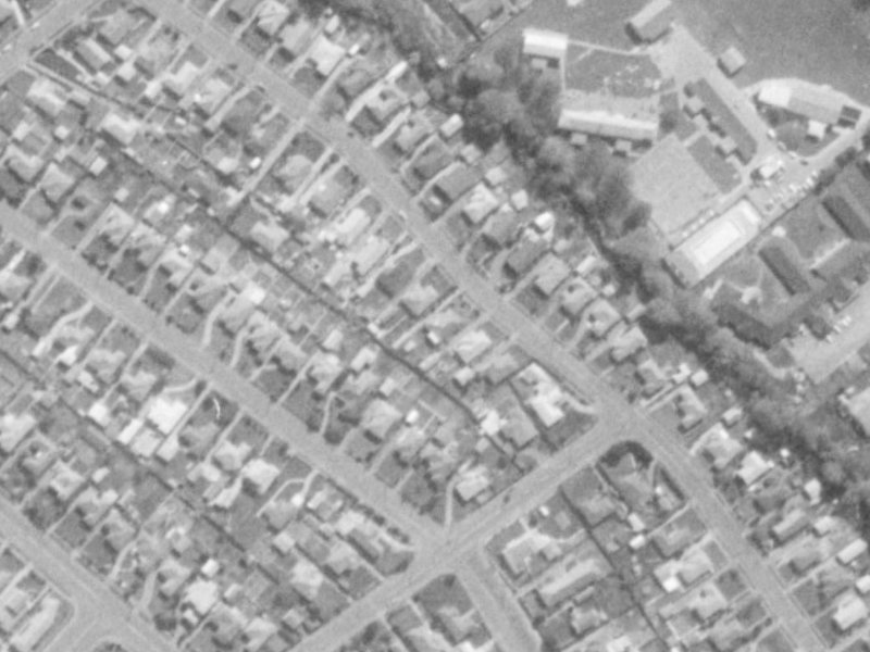 37 Greenpark Street from the air, 1975-1979