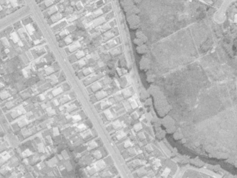 326 Riverlaw Terrace from the air, 1975-1979