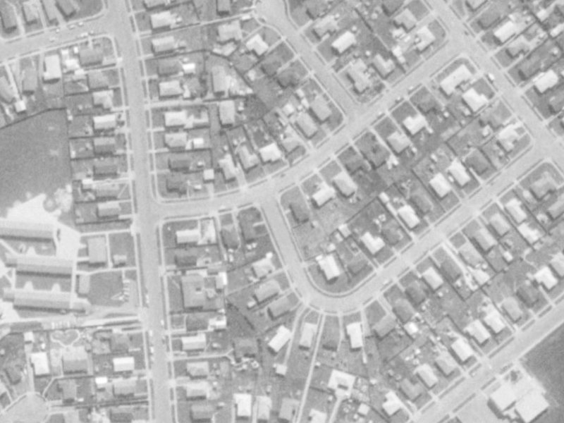 10 Herdman Street from the air, 1975-1979