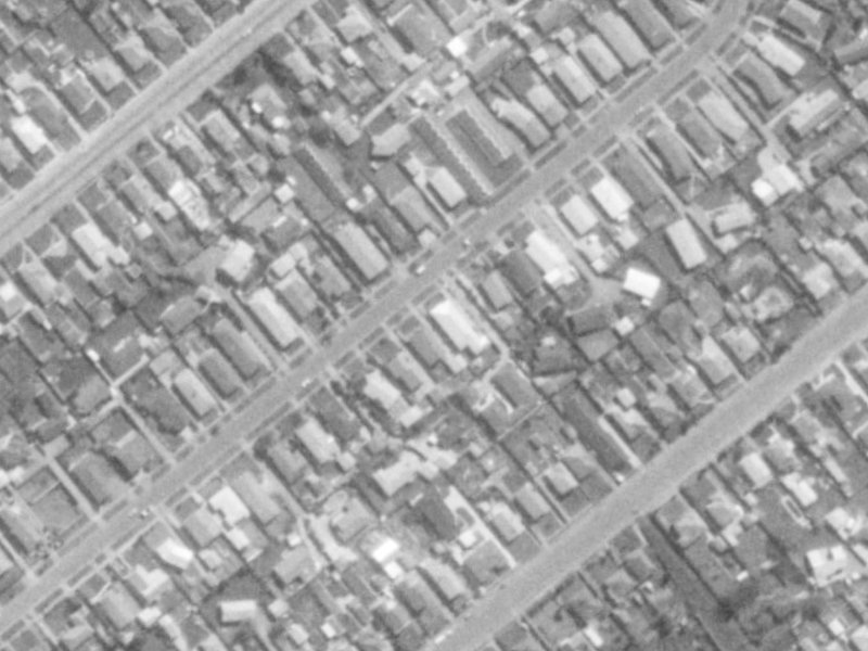 64 Roberta Drive from the air, 1975-1979