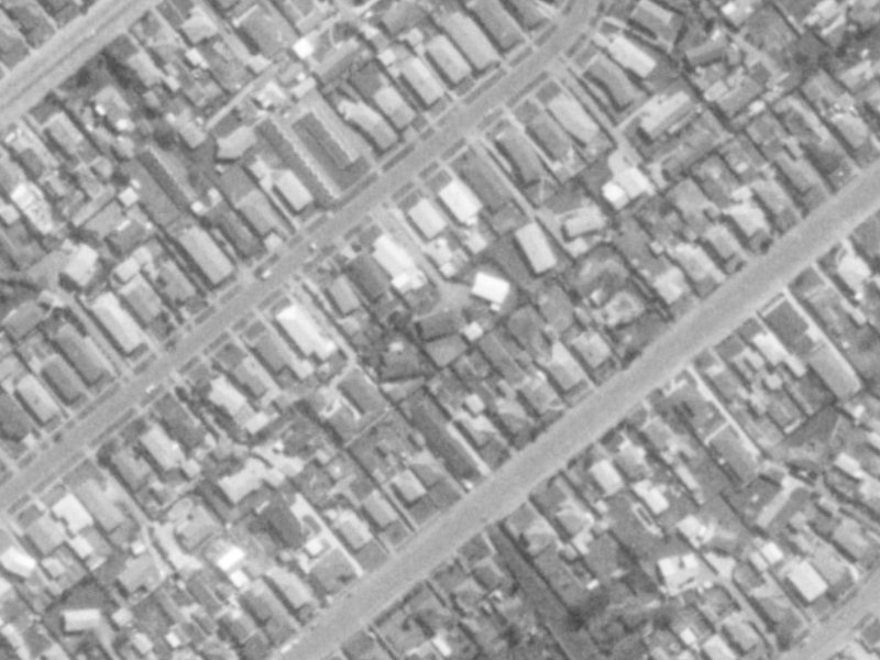 76 Roberta Drive from the air, 1975-1979
