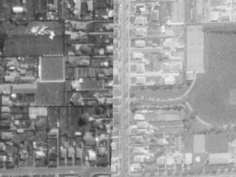 23 Norwood Street from the air, 1975-1979