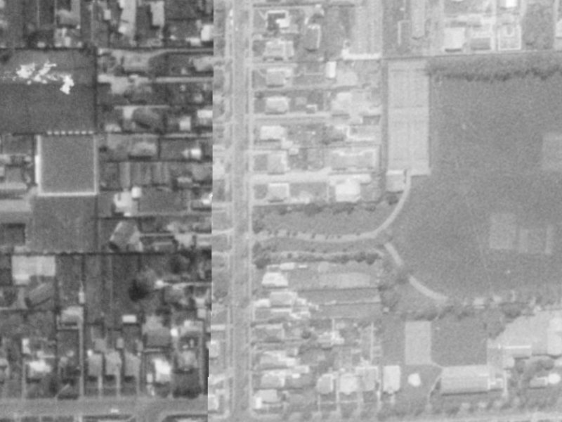 26 Norwood Street from the air, 1975-1979