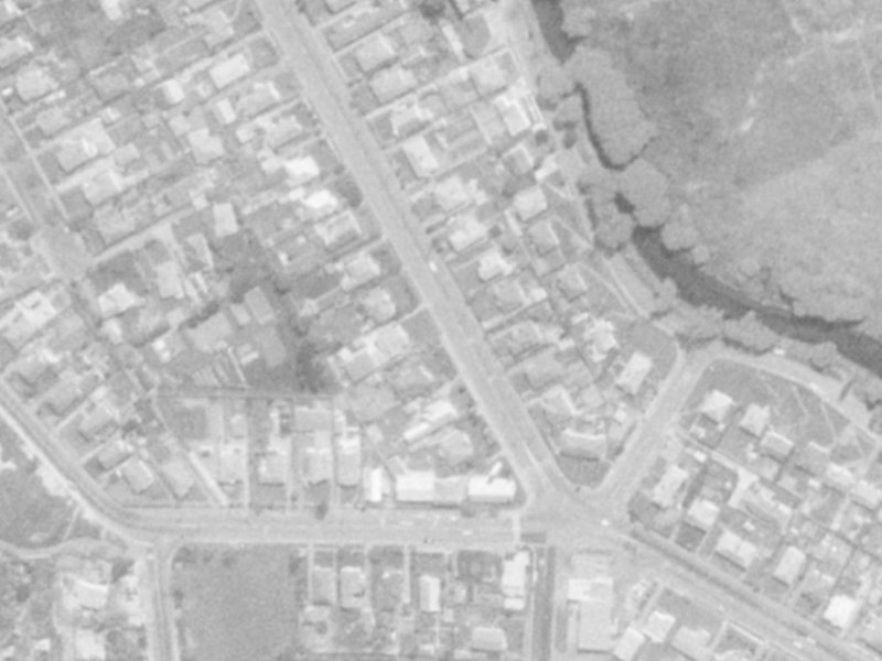 25A Wilsons Road South from the air, 1975-1979