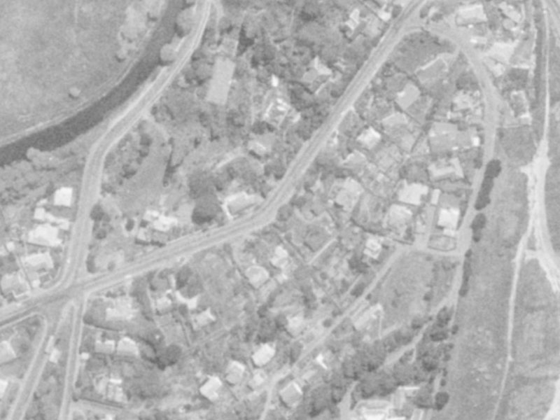 302 Centaurus Road from the air, 1975-1979