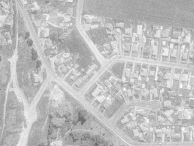 56 Brabourne Street from the air, 1975-1979